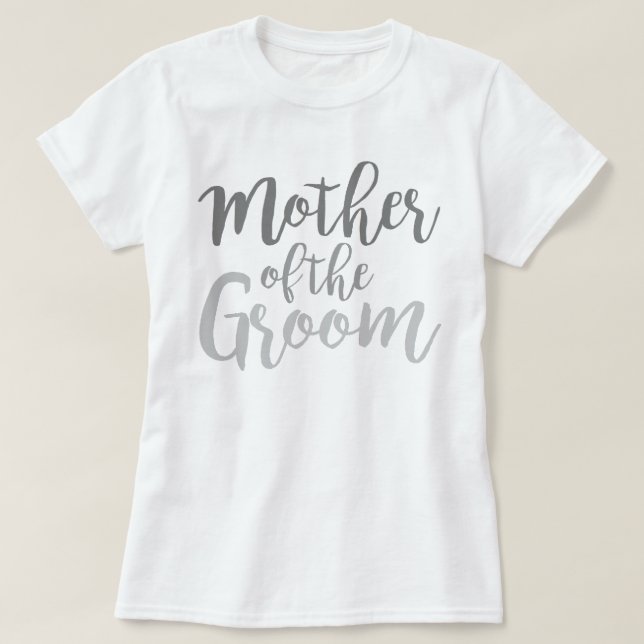 Bohemische Cursive Mother of the Groom Wedding Top (Design vorne)