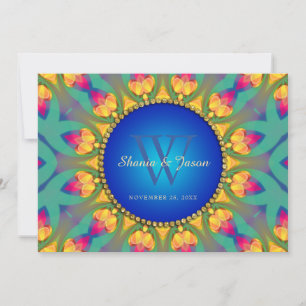 Bohemische Einladung zur 12x18 Weddin Sunflower Mo