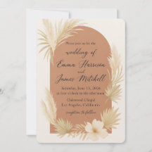 Bohemische Elegance Hochzeit Einladung