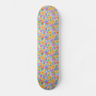 BOHEMISCHE FLORAL BLUME MÄDCHEN SKATEBOARD DECK