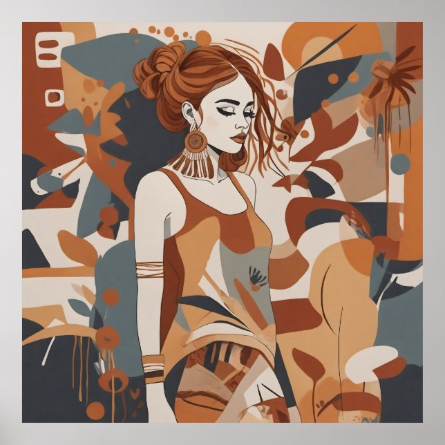 Bohemische Frauendarstellung - Poster (Vorne)