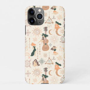 Bohemische Gitarre mit mystischer Dreamcatcher iPhone 11Pro Hülle