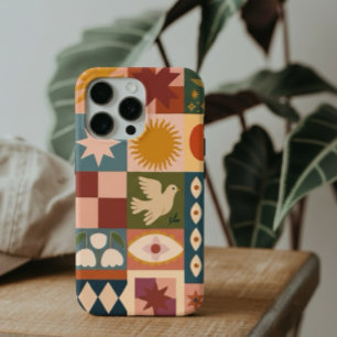 Bohemische Himmelskörper mit mystischen Symbolen Case-Mate iPhone Hülle