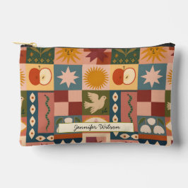 Bohemische Himmelskörper mit mystischen Symbolen Zubehörtasche