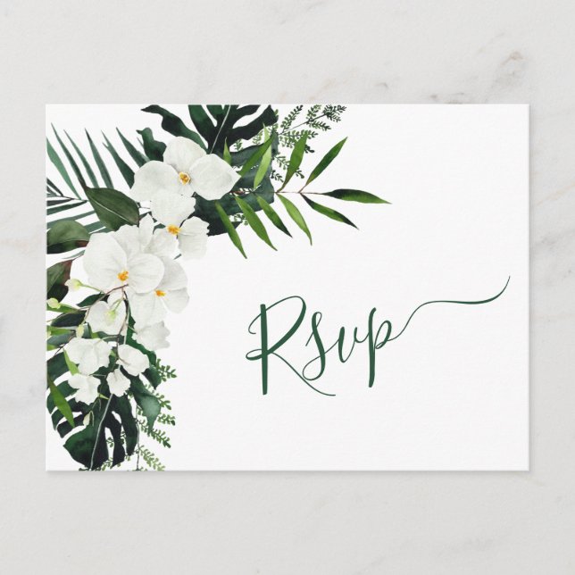 Bohemische Hochzeit-RSVP Postkarte (Vorderseite)