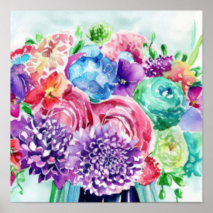 Bohemische Jewel Tones, Attendants Bouquet (A) Poster
