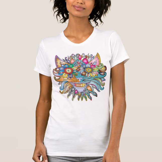 Bohemische Katzengesicht T-Shirt (Vorderseite)