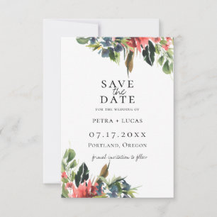 Bohemische Korallenflora Save the Date Ankündigung