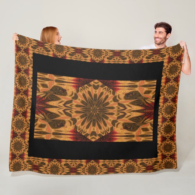 Bohemische Kronleuchter Petals 1 Muster Fleecedecke (Beispiel)