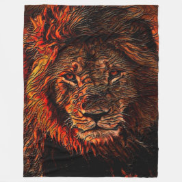 Bohemische Lion Ridge Art Fleecedecke
