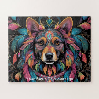 Bohemische Majestät des gemalten Hundes Puzzle