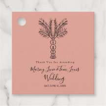 Bohemische Palm Tree Hand Drawn Paper Kraft