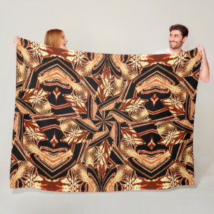 Bohemische Pansy im Garten Abstrakt gemütlich Fleecedecke