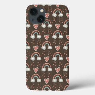 Bohemische Regenbogen & Herz - Erdbraun 2 Case-Mate iPhone Hülle