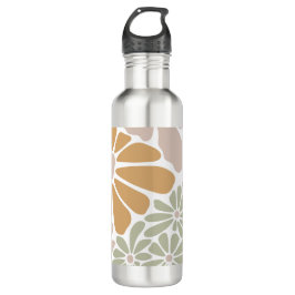 Bohemische Retro Groovy-Blume Edelstahlflasche