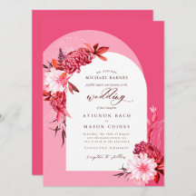 Bohemische Rosa Fall Floral Arch Foto Hochzeit