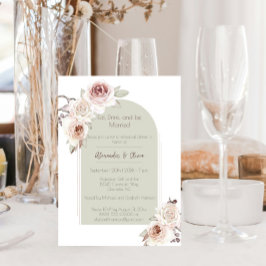 Bohemische Rose Arch Wedding Probe Dinner Einladung