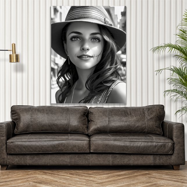 Bohemische Schwarz-Weiß-Frauen künstliche künstlic Poster (Von Creator hochgeladen)