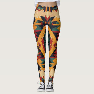 Bohemische Stammeskunst Leggings