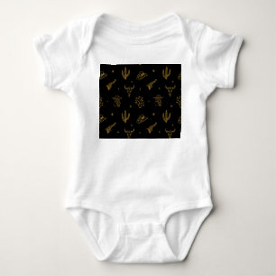 Bohemische Symbole: Western Vintag Magie Baby Strampler