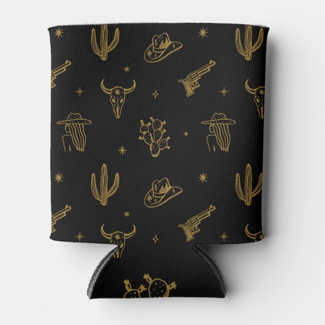 Bohemische Symbole: Western Vintag Magie Dosenkühler (Vorderseite)
