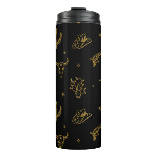 Bohemische Symbole: Western Vintag Magie Thermosbecher