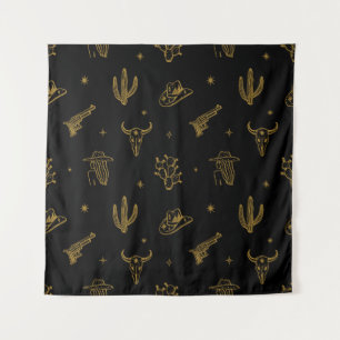 Bohemische Symbole: Western Vintag Magie Wandteppich