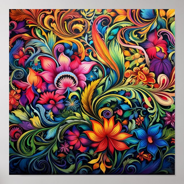 Bohemische Tapisserie Poster (Vorne)