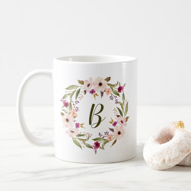 Bohemische Tasse des Blumengartens (Mit Donut)