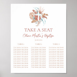 Bohemische Taufe Boho Christening Seating Chart 2 Poster