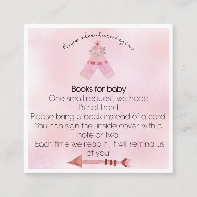 Bohemische Teepakete für Babysteckdose Begleitkarte (Vorderseite)