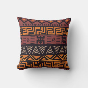 Bohemische Tribal Geometrie Kissen