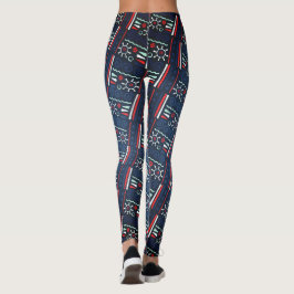 Bohemische Tribal-Zeichnungen Coole Farbmuster Leggings