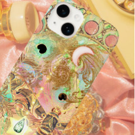 Bohemische Vintage Kunst einzigartig Hippie Pasta Case-Mate iPhone 14 Hülle