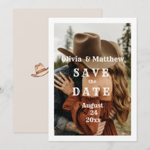 Bohemische Western-Hochzeit Save The Date