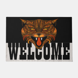 Bohemische WILD Cat Welcome Door Mat Fußmatte