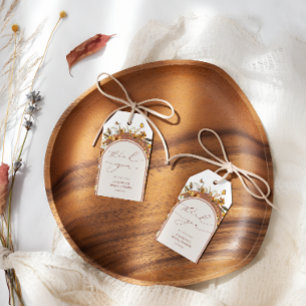 Bohemische Wildblumen Brautparty Geschenkanhänger