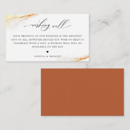 Bohemische Wüstenhochzeit wünscht sich einen guten Begleitkarte