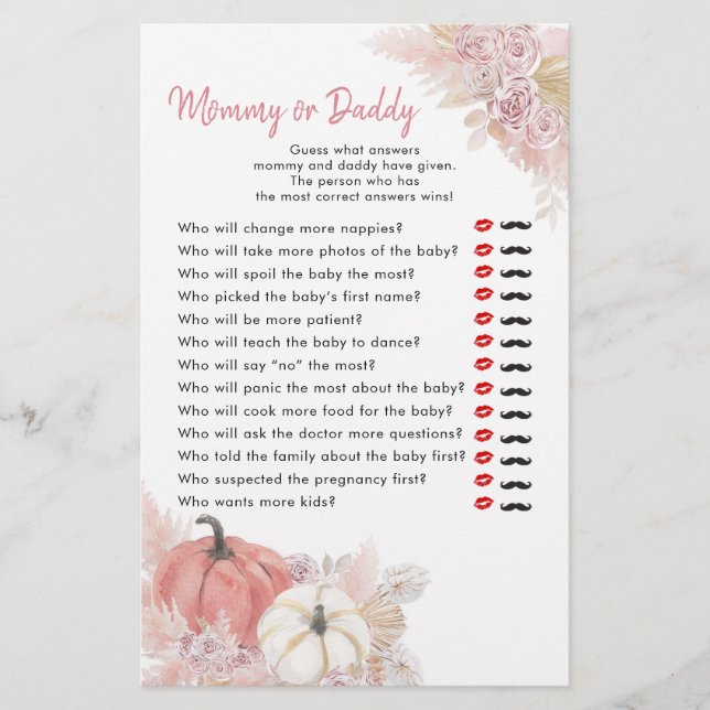 Bohemischer Fall in der Liebe Pumpkin Mommy oder D (Vorderseite)