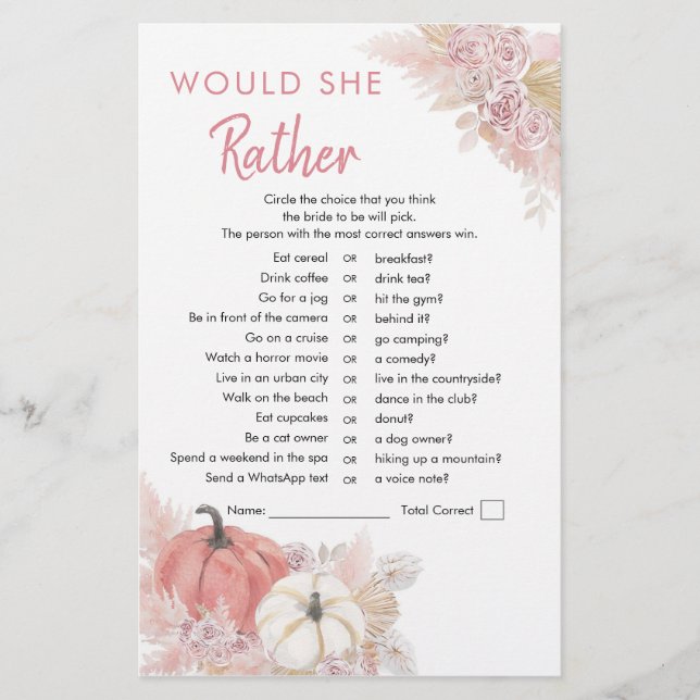 Bohemischer Fall in der Liebe Pumpkin würde sie eh (Vorderseite)