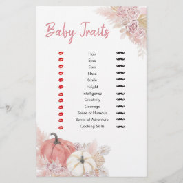 Bohemischer Fall in Liebe Pumpkin Baby Tracks