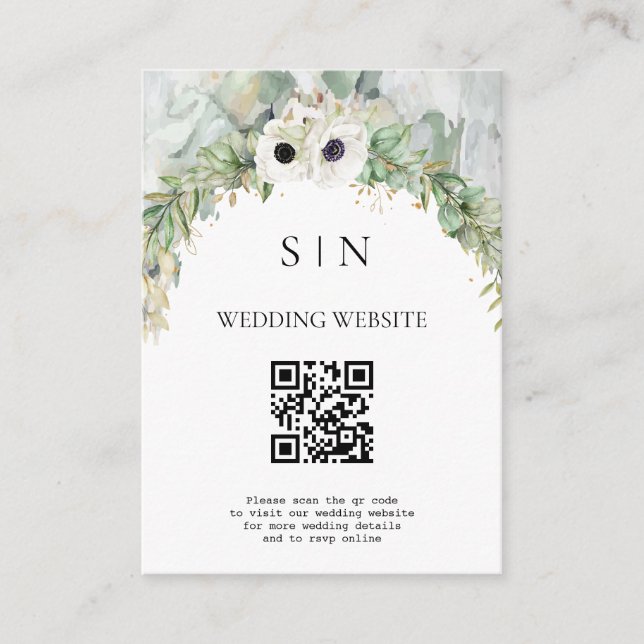 Bohemischer Grüner Park/Garten Begleitkarte (Vorderseite)