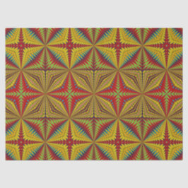Bohemischer Hippie Red Yellow Vintag Tribal Ethnic Seidenpapier