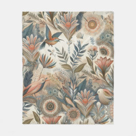 Bohemischer Mix aus aquamarinem Magenta, lila auf  Fleecedecke