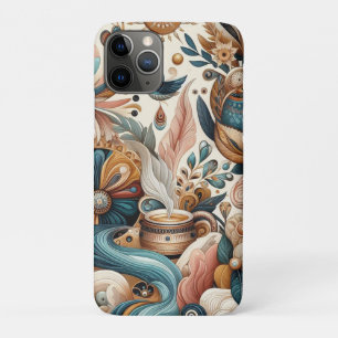 Bohemischer Mix aus aquamarinen, magentafarbenen, Case-Mate iPhone Hülle