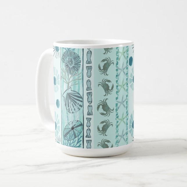 Bohemischer Ozean-Lebenslauf Kaffeetasse (Vorderseite Links)