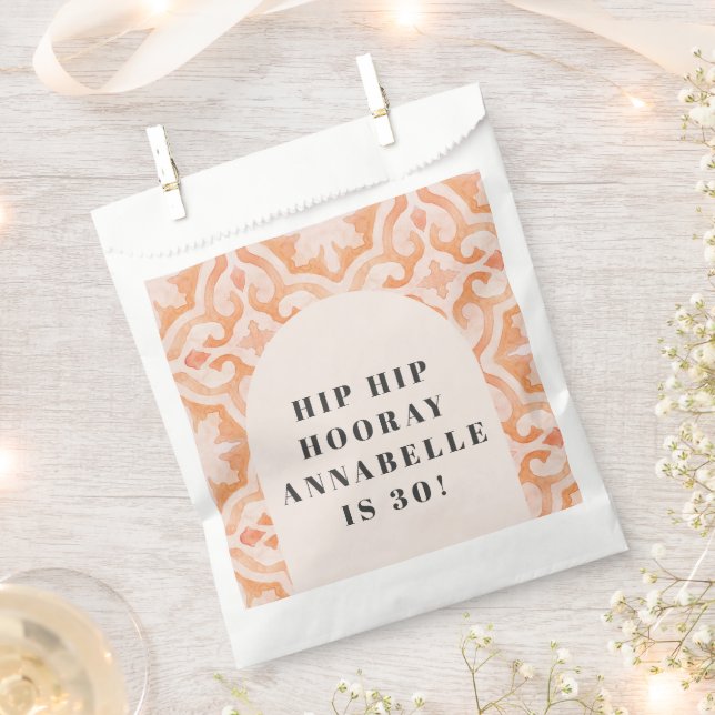 Bohemischer Pastor in Aquarellfarbe Geschenktütchen (Ausgeschnitten)