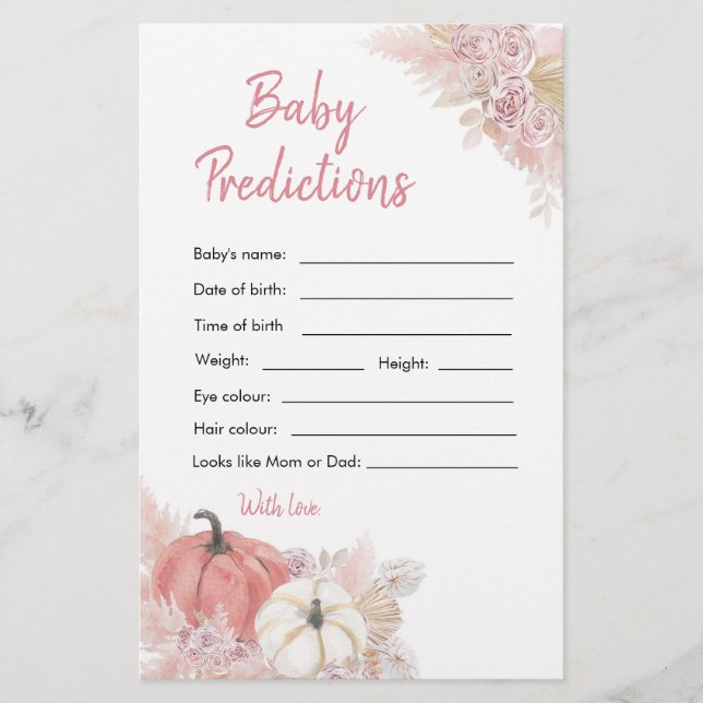 Bohemischer Rückgang der Liebe Pumpkin Baby Vorher (Vorderseite)