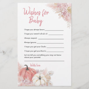 Bohemischer Rückgang der Liebe Pumpkin Wünsche für