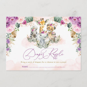 Bohemischer Safari Jungle Baby Duschdusche Windelw Begleitkarte